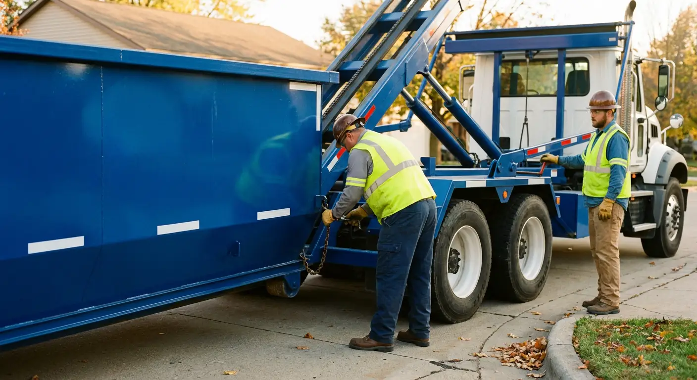 Dumpster delivery safety protocols in Brentwood, CA