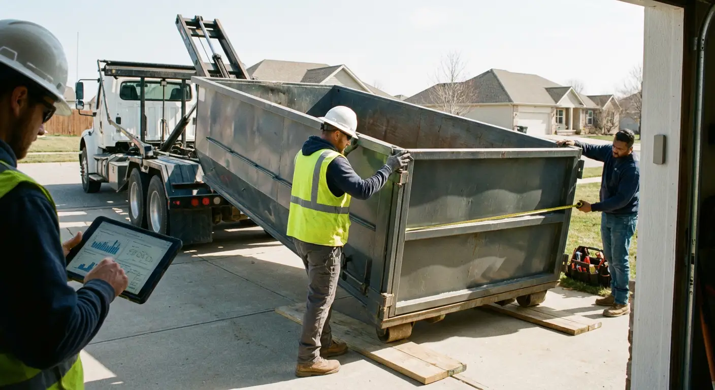 Roll-off dumpster dimensions and capacity guide in Brentwood, CA