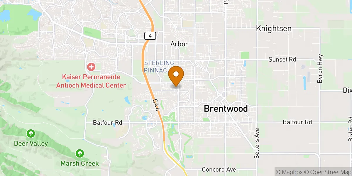  neighborhood map in Brentwood, CA
