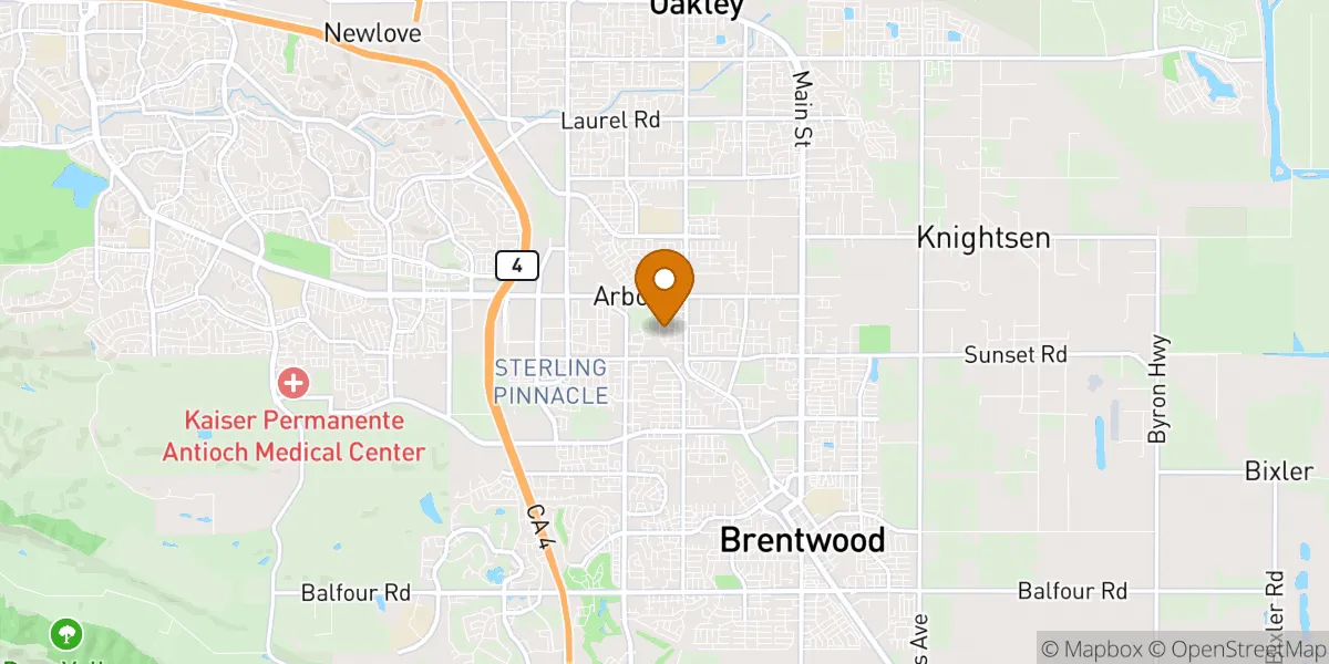  neighborhood map in Brentwood, CA