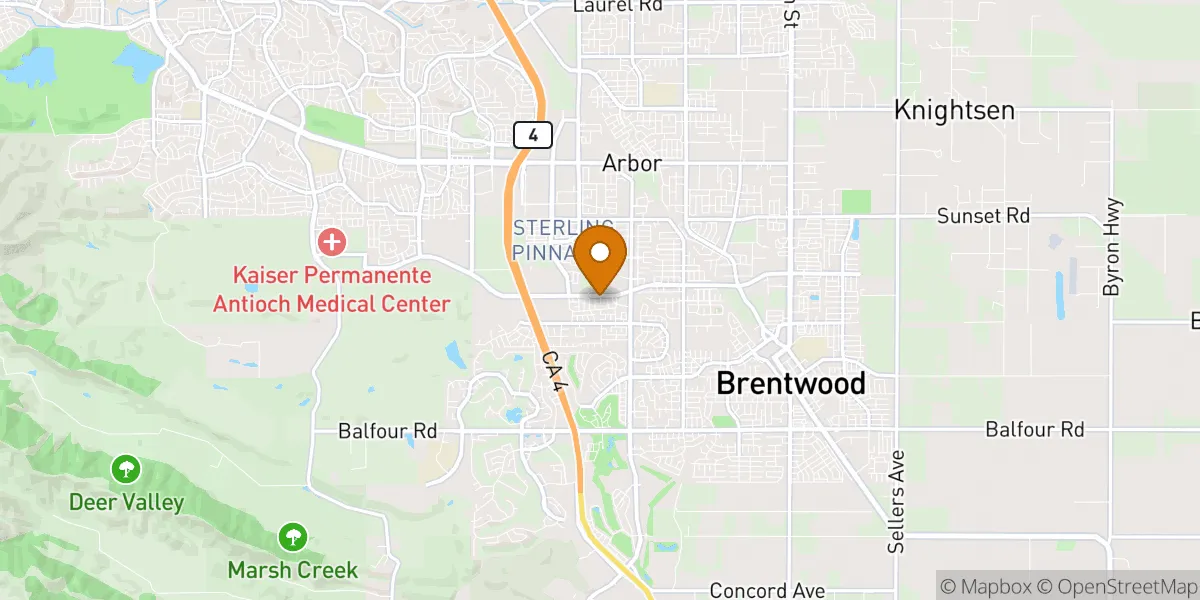 Brentwood neighborhood map in Brentwood, CA