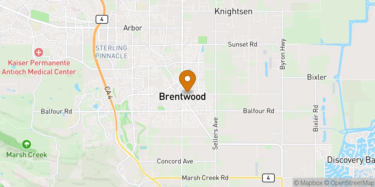  neighborhood map in Brentwood, CA