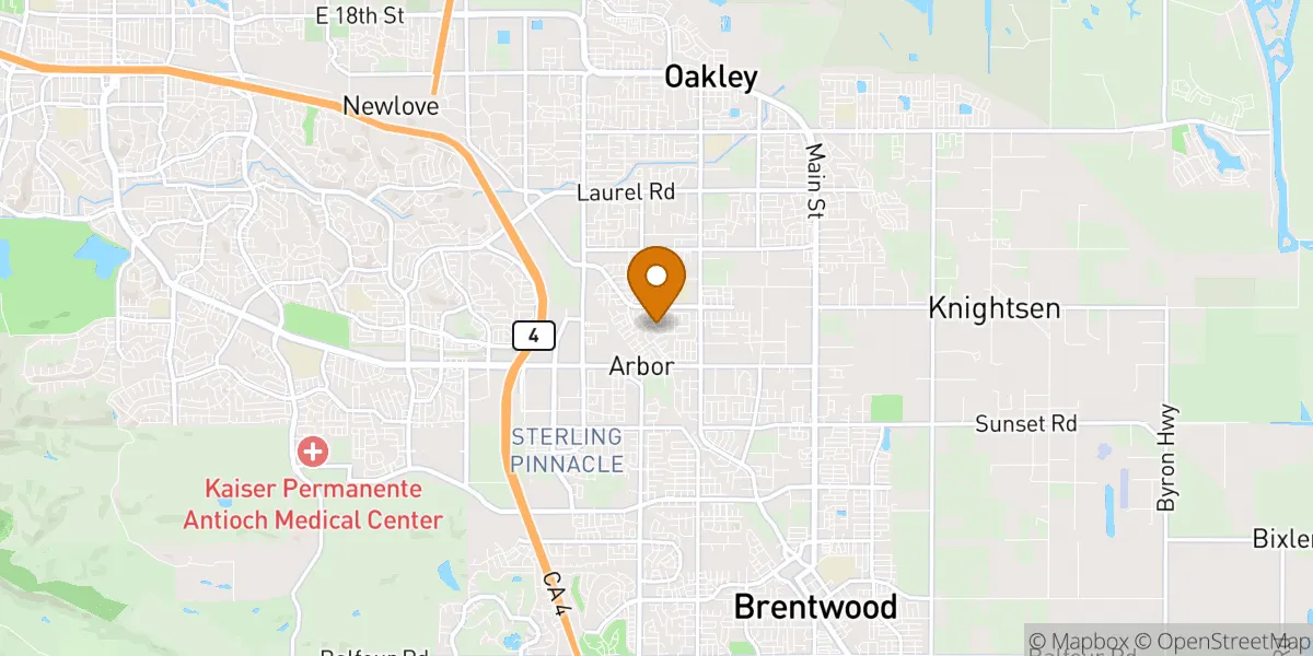  neighborhood map in Brentwood, CA