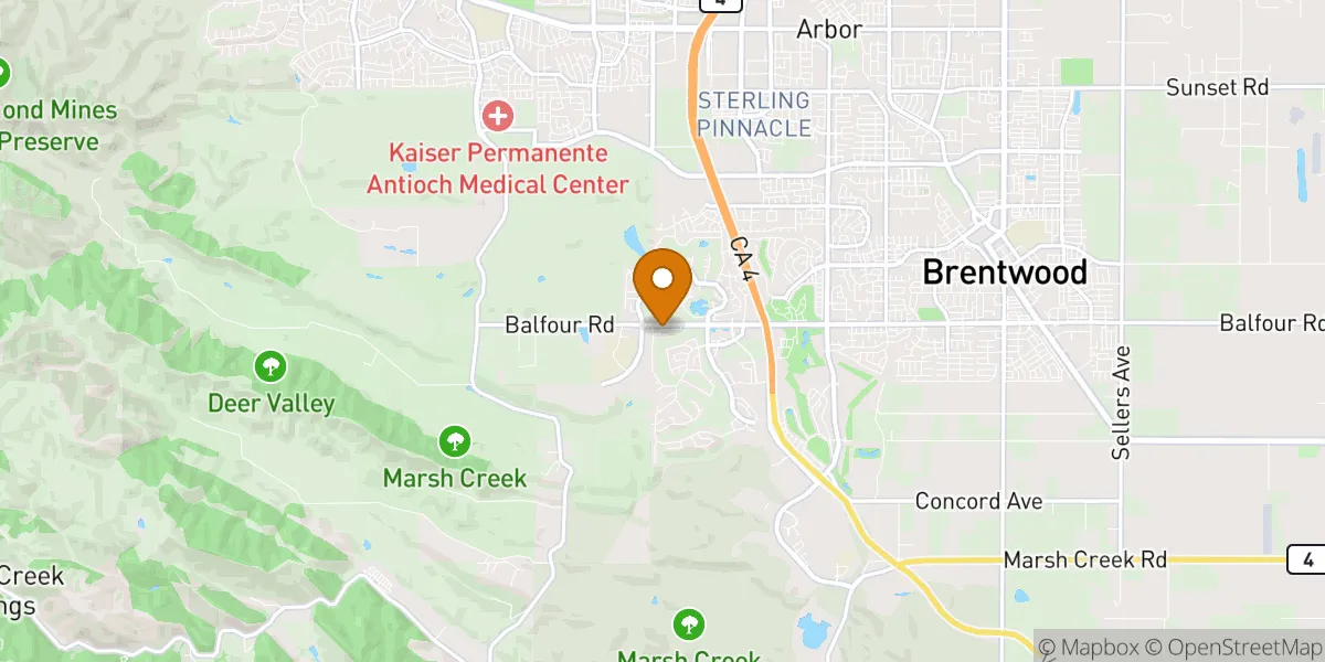  neighborhood map in Brentwood, CA